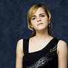 Emma Watson In Black Top Beautiful Wallpaper
